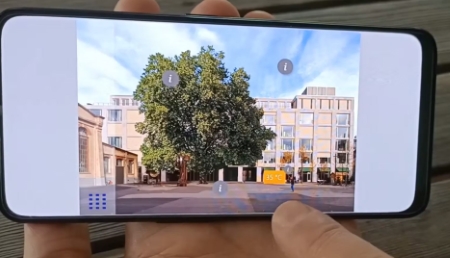 Video-Screenshot der Züri begrünt Web-App in Aktion